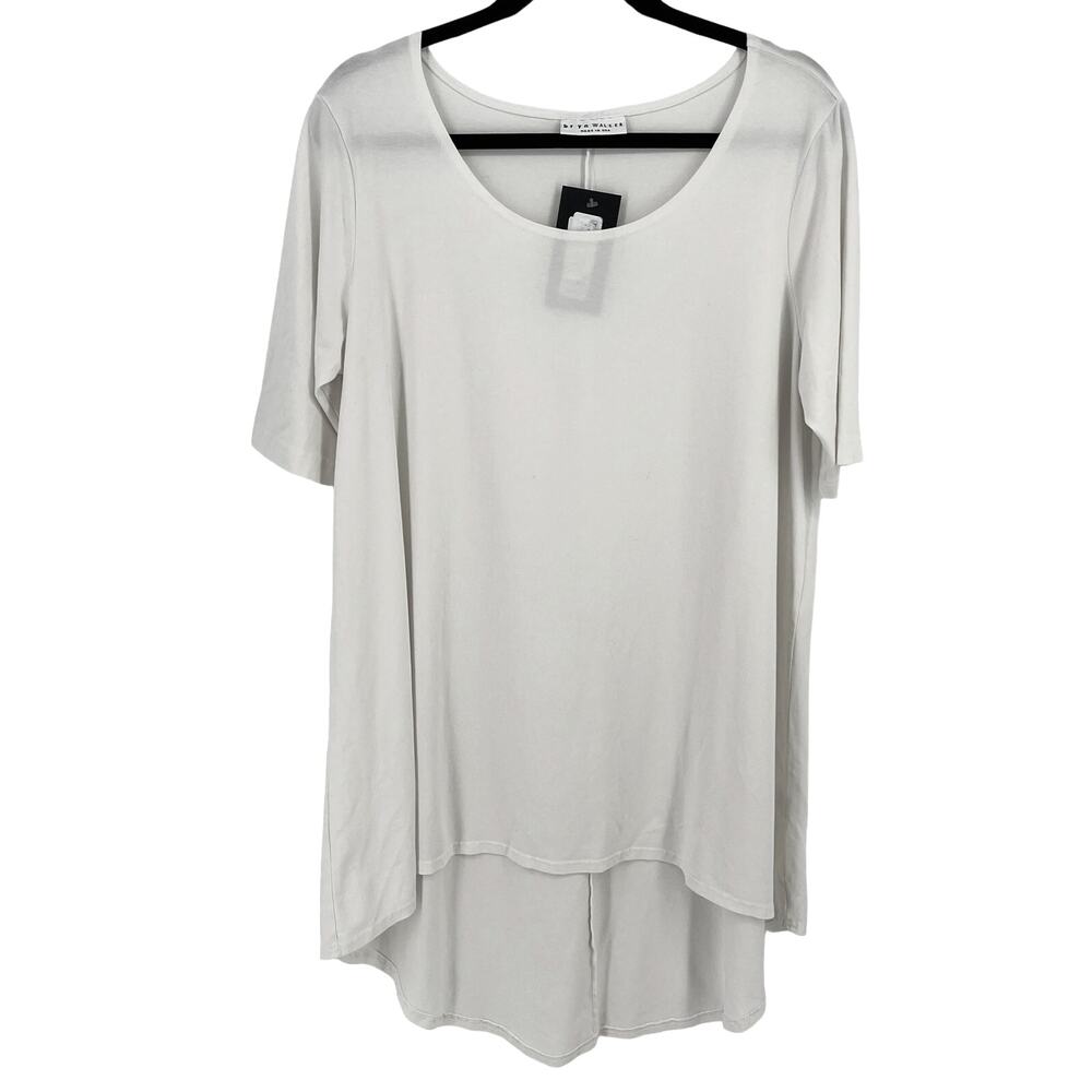 Bryn Walker Lilo Hi Low Artsy Lagenlook Tunic Top Shirt Womens Size Medium